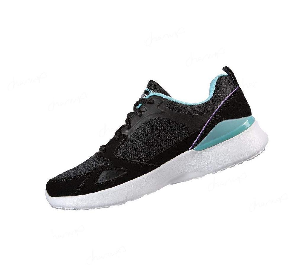 Zapatillas Deportivos Skechers Skech-Air Dynamight - Carefree Way Mujer Negras Verde Menta | 3T230_AR