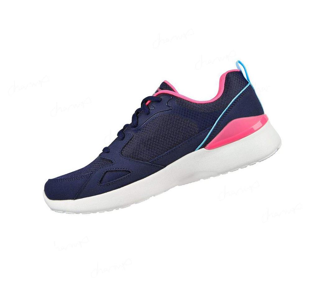 Zapatillas Deportivos Skechers Skech-Air Dynamight - Carefree Way Mujer Azul Marino Rosas | 3TA8W_AR