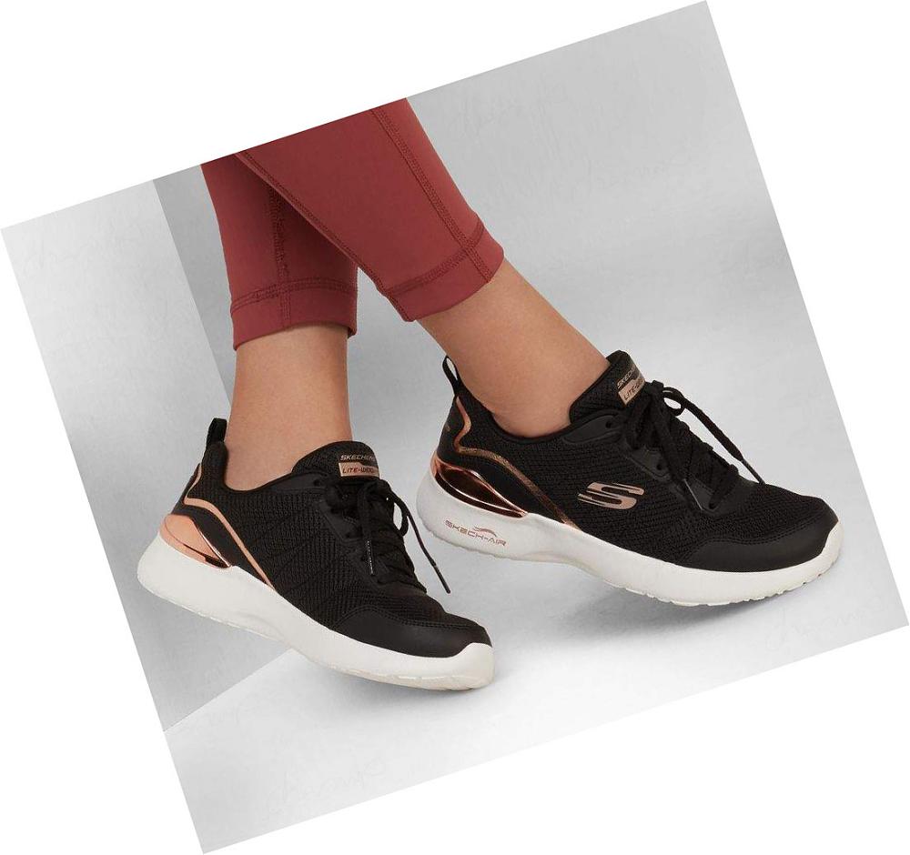 Zapatillas Deportivos Skechers Skech-Air Dynamight - The Halcyon Mujer Negras Rosas Doradas | 699TP_AR