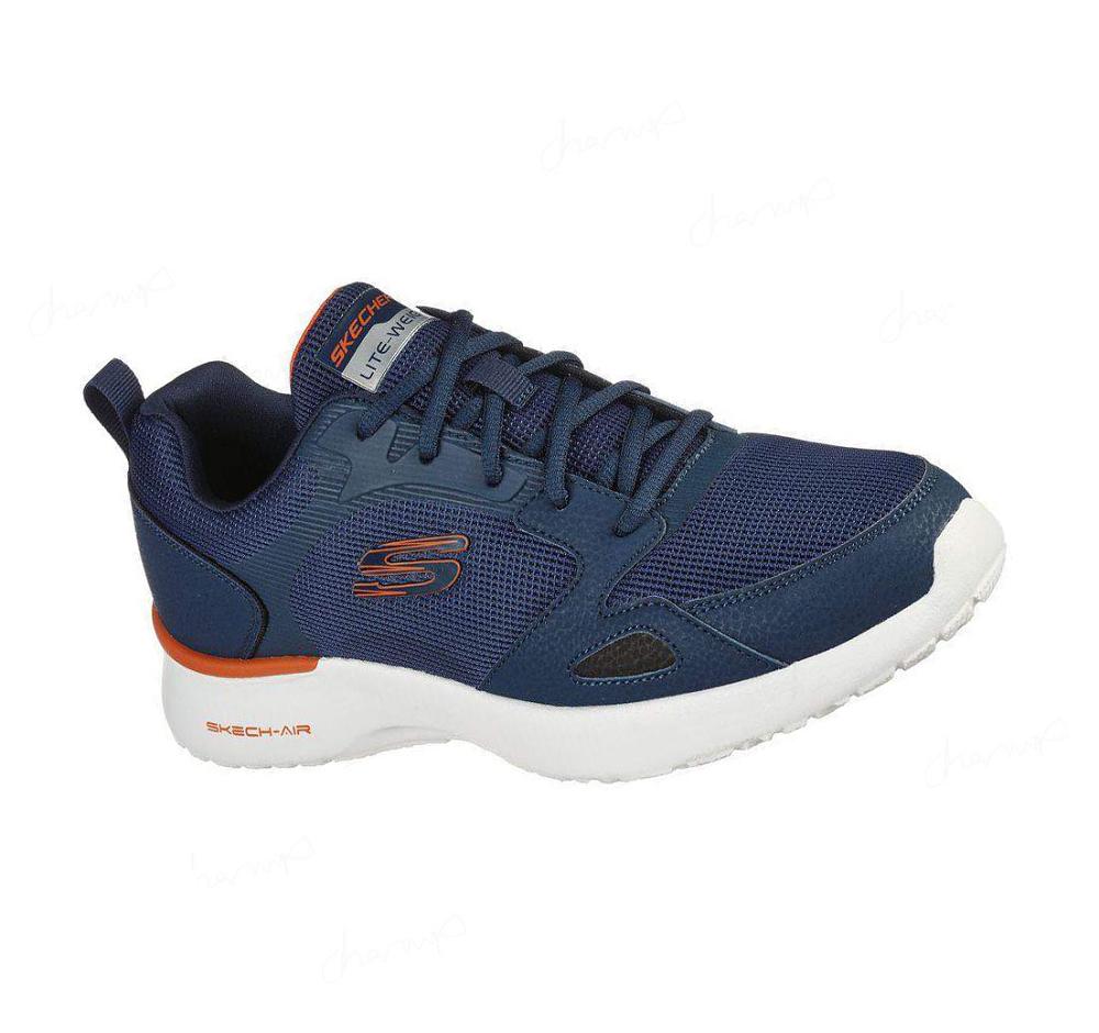 Zapatillas Deportivos Skechers Skech-Air Dynamight Hombre Azul Marino Naranjas | AA250_AR