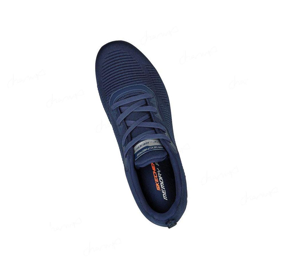 Zapatillas Deportivos Skechers Squad Hombre Azul Marino | A300S_AR