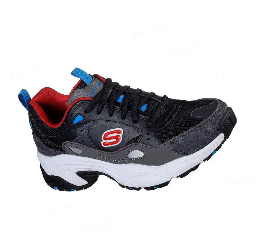 Zapatillas Deportivos Skechers Stamina - Cutting Ties Hombre Negras | 398TX_AR