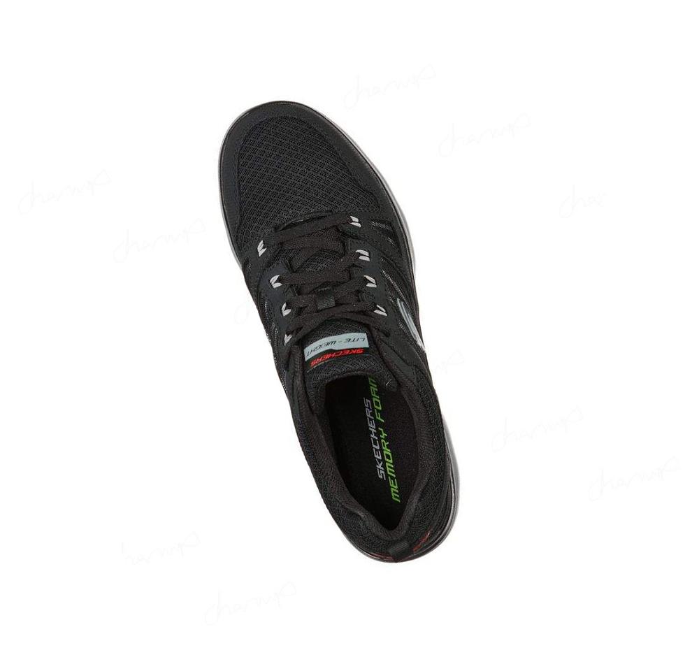 Zapatillas Deportivos Skechers Summits - New World Hombre Negras Gris | A325X_AR