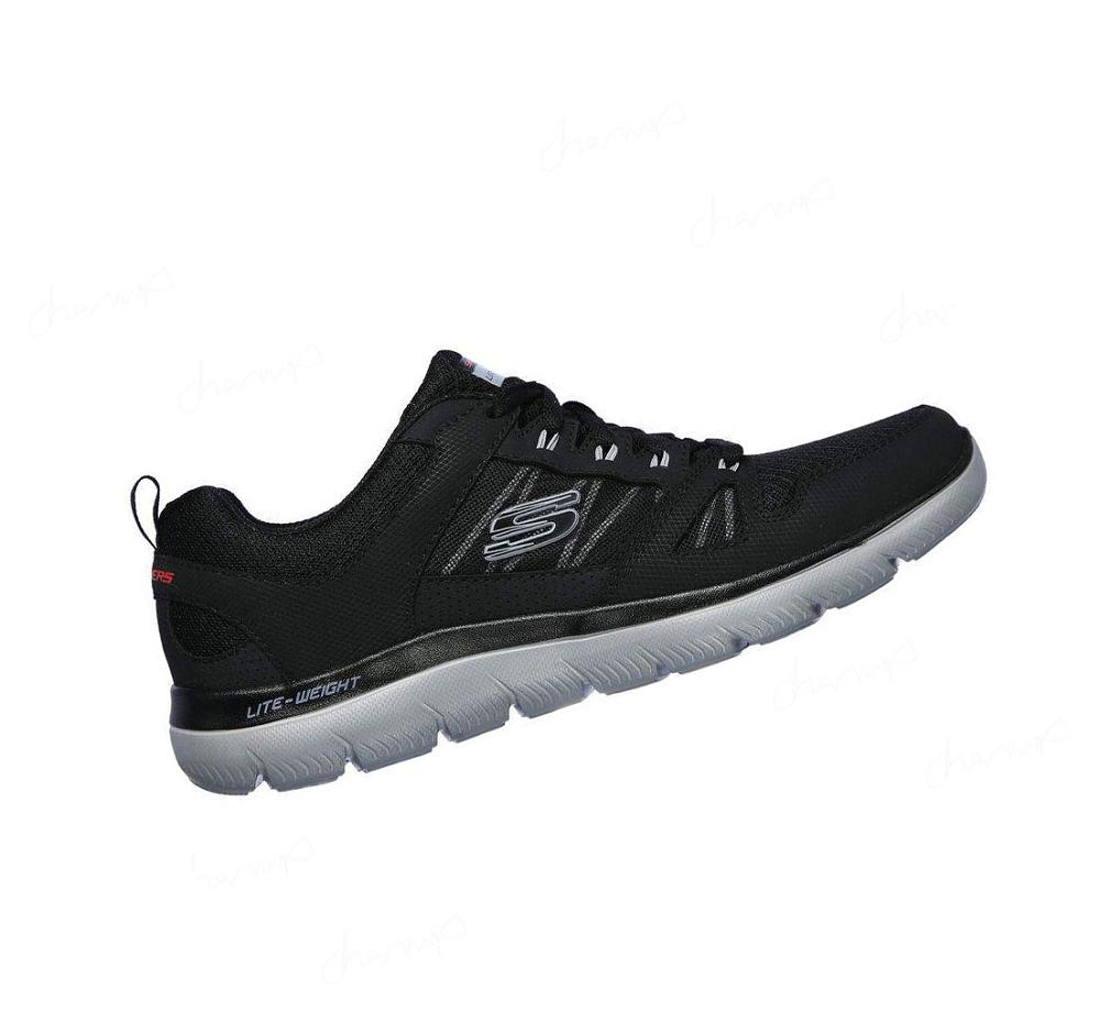 Zapatillas Deportivos Skechers Summits - New World Hombre Negras Gris | A325X_AR