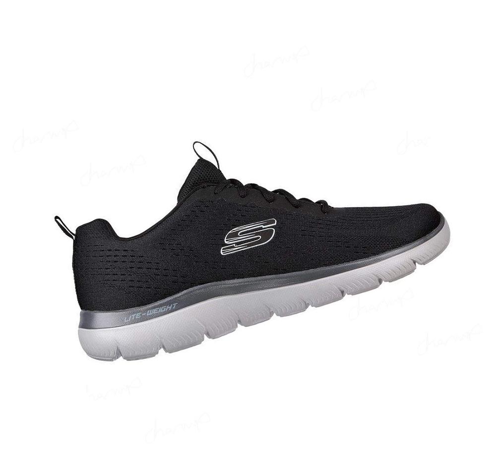 Zapatillas Deportivos Skechers Summits - Torre Hombre Negras Gris | A339D_AR