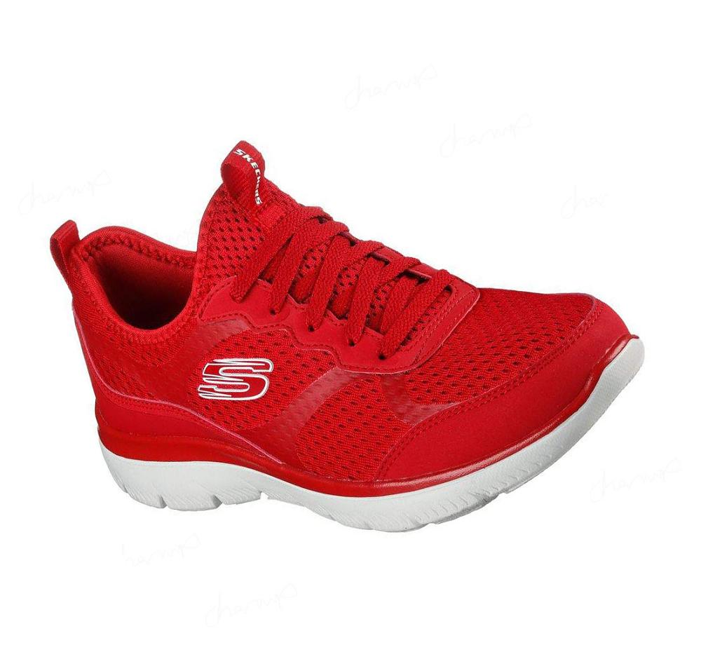 Zapatillas Deportivos Skechers Summits - Free Classics Mujer Rojas | TT98A_AR