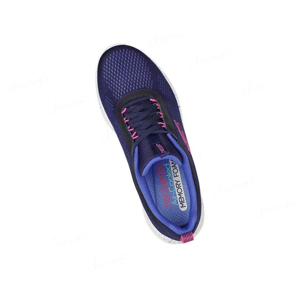 Zapatillas Deportivos Skechers Ultra Flex 3.0 - New Horizon Mujer Azul Marino Rosas | IAA9E_AR