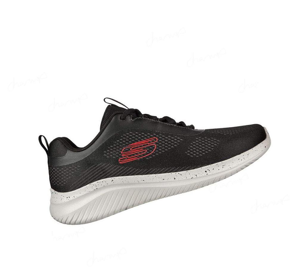 Zapatillas Deportivos Skechers Ultra Flex 3.0 Hombre Negras Rojas | T2653_AR