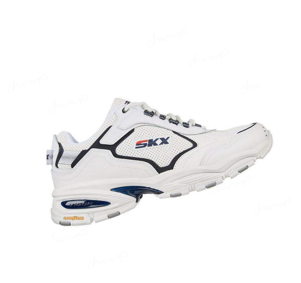 Zapatillas Deportivos Skechers Vigor 3.0 - Linwell Hombre Blancas Azul Marino | 368TG_AR