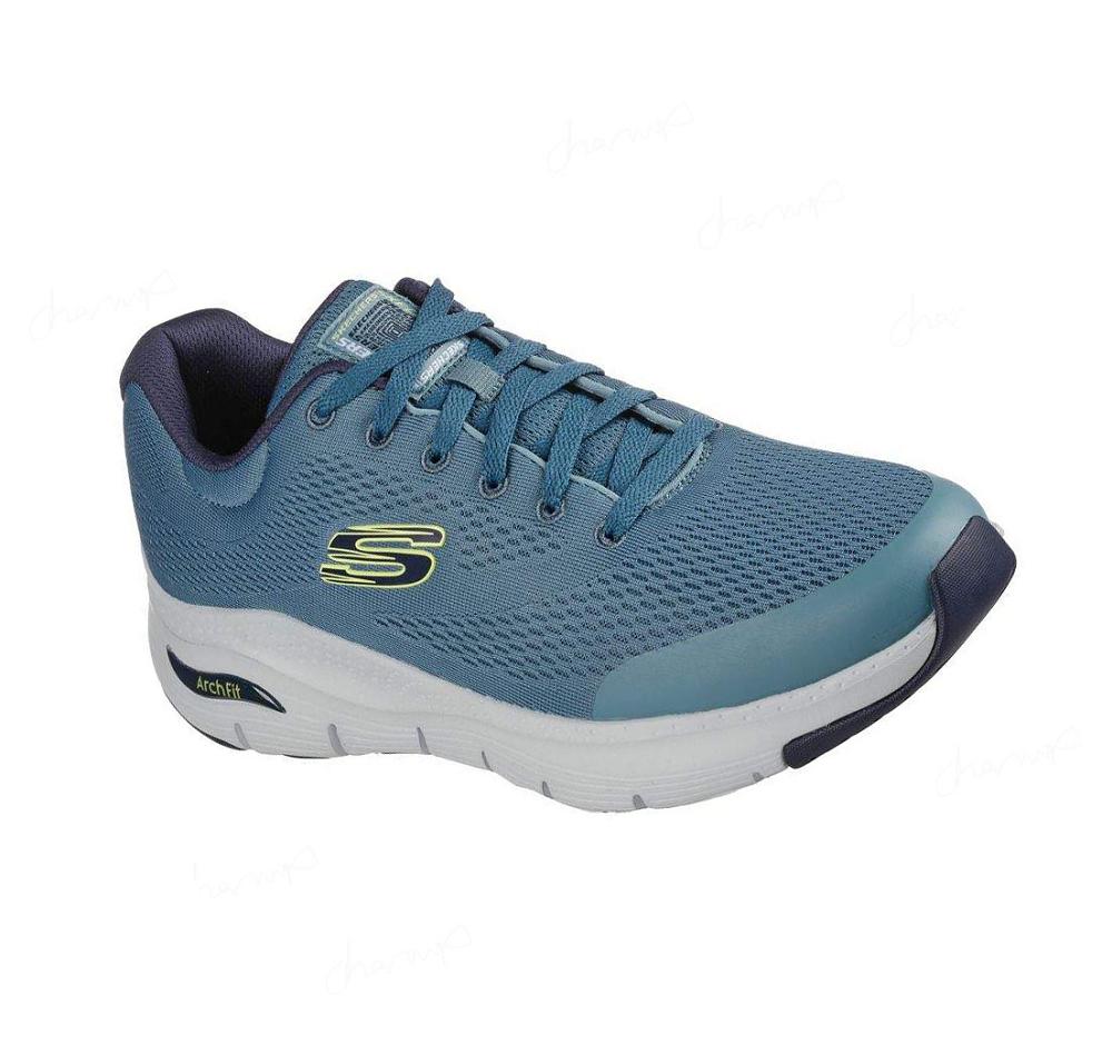 Zapatillas Para Caminar Skechers Arch Fit Hombre Azules | 561AA_AR