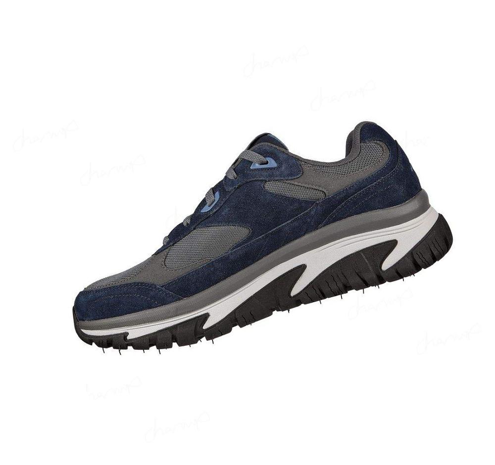 Zapatillas Para Caminar Skechers Arch Fit Carretera Walker Hombre Azul Marino Gris | 6062W_AR