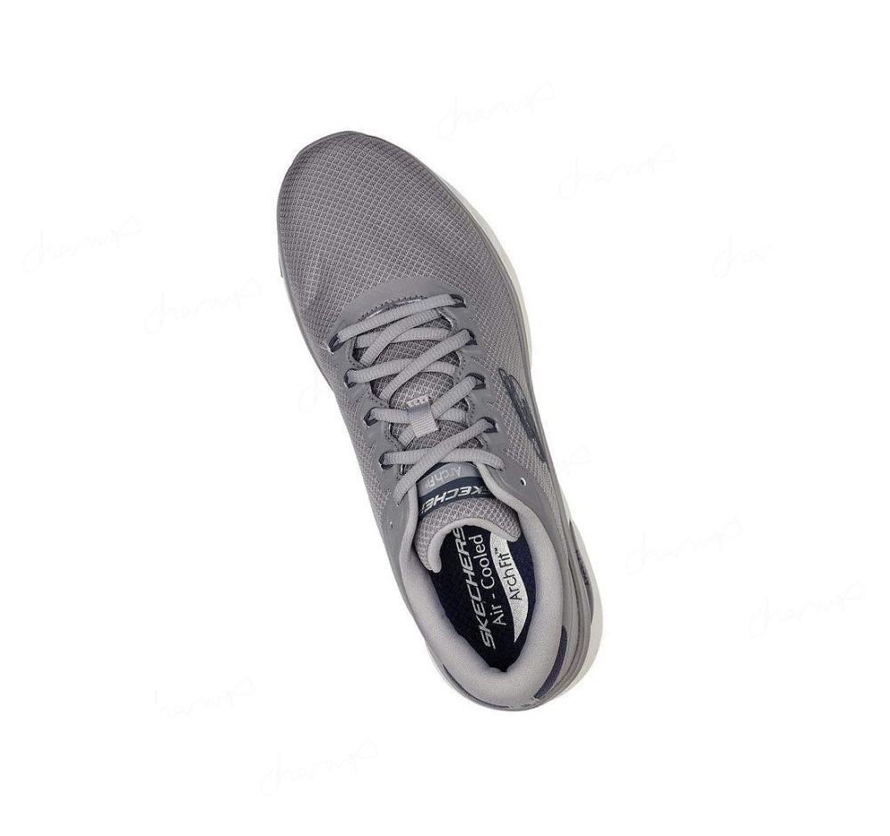 Zapatillas Para Caminar Skechers Arch Fit Glide-Step - Highlighter Hombre Gris | 65120_AR