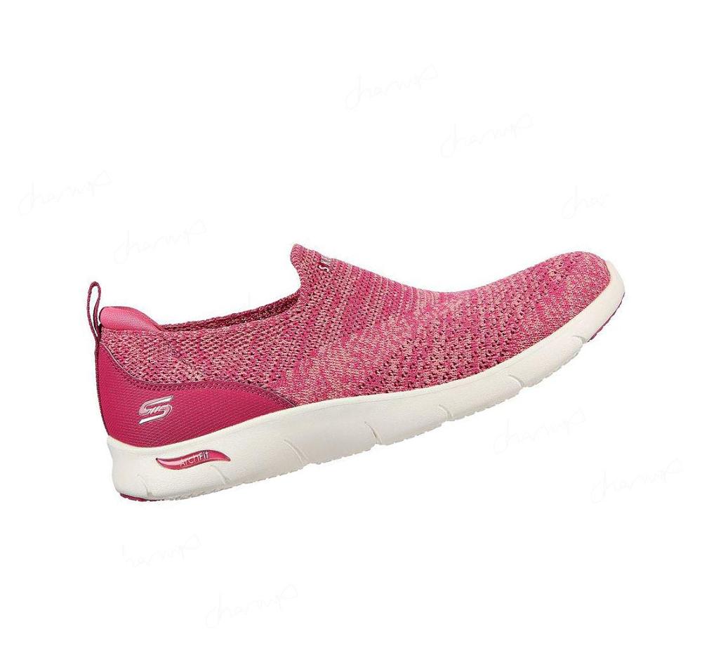 Zapatillas Para Caminar Skechers Arch Fit Refine - Don't Go Mujer Rosas | A299X_AR