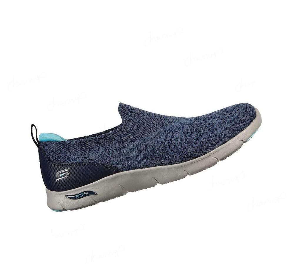 Zapatillas Para Caminar Skechers Arch Fit Refine - Don't Go Mujer Azul Marino Azules | A2A93_AR