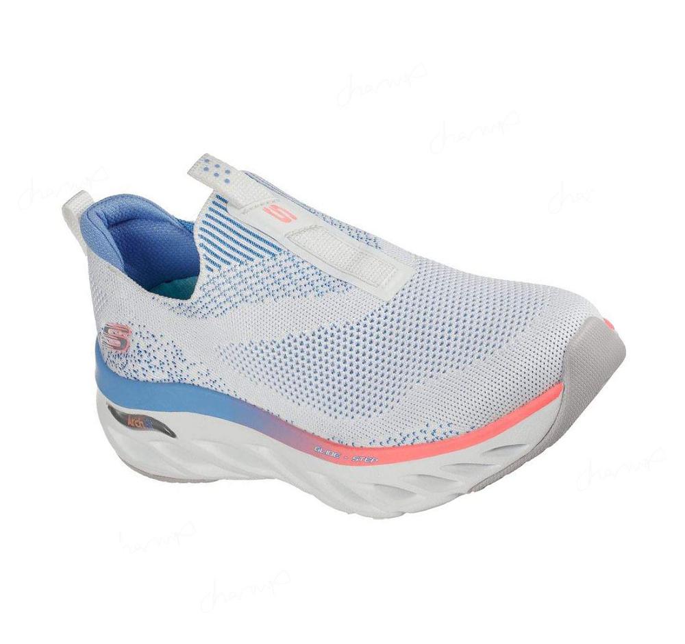 Zapatillas Para Caminar Skechers Arch Fit Glide-Step Mujer Blancas Multicolor | A898S_AR