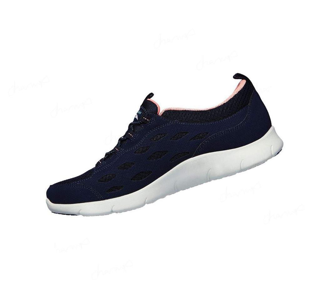 Zapatillas Para Caminar Skechers Arch Fit Refine Mujer Azul Marino Coral | AAA9P_AR