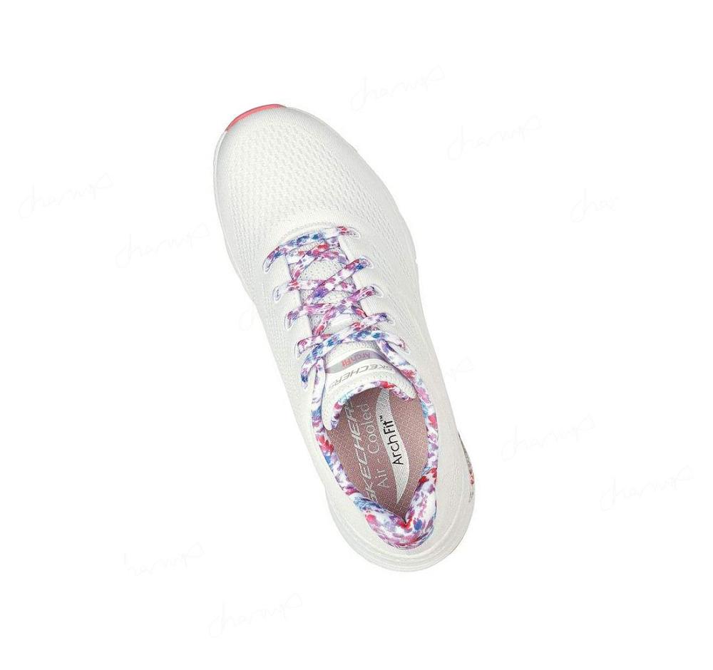 Zapatillas Para Caminar Skechers Arch Fit - Magic Oasis Mujer Blancas Multicolor | AAT30_AR