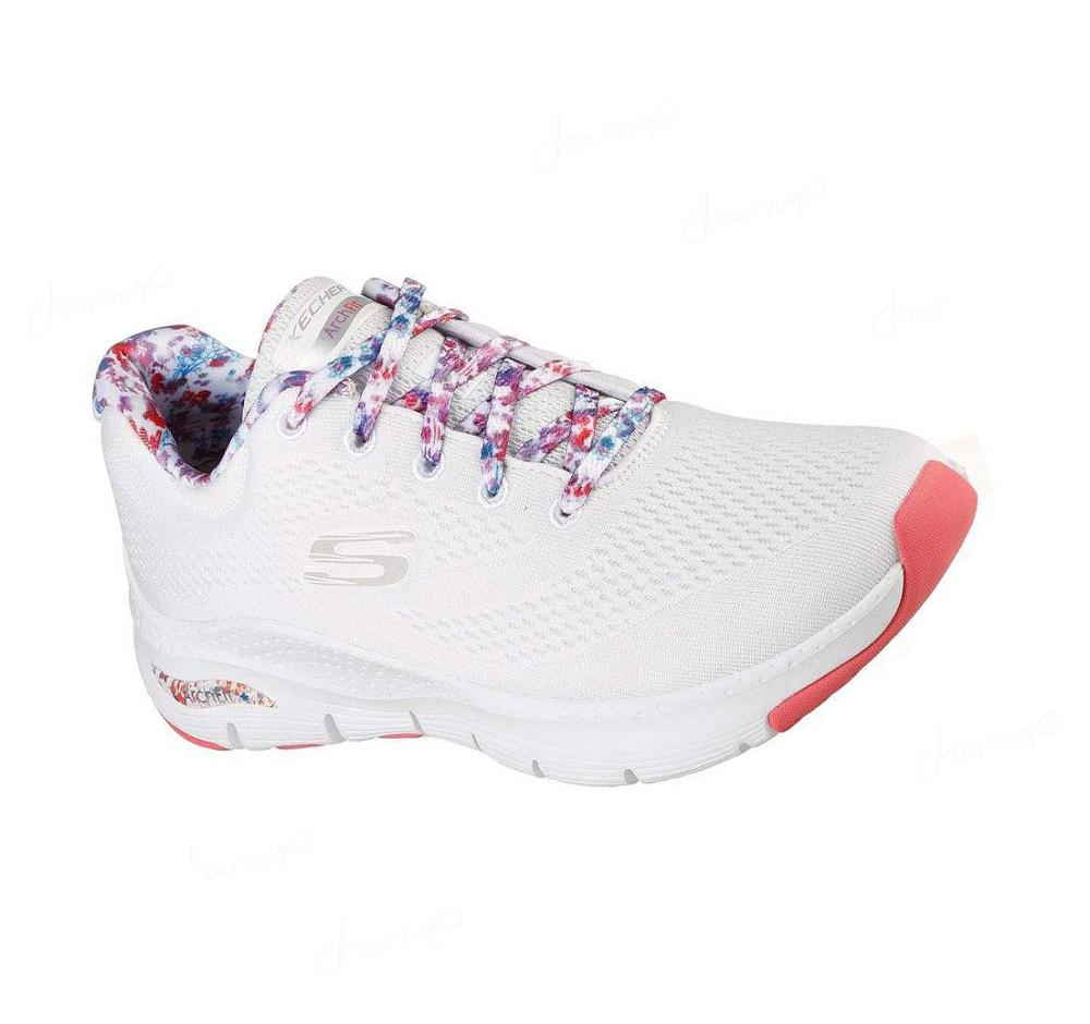 Zapatillas Para Caminar Skechers Arch Fit - Magic Oasis Mujer Blancas Multicolor | AAT30_AR