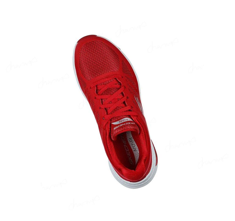 Zapatillas Para Caminar Skechers Arch Fit - Vivid Memory Mujer Rojas | AT23D_AR