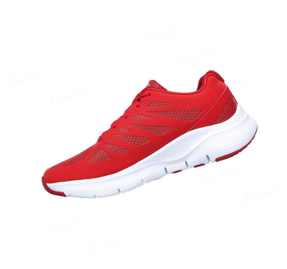 Zapatillas Para Caminar Skechers Arch Fit - Vivid Memory Mujer Rojas | AT23D_AR