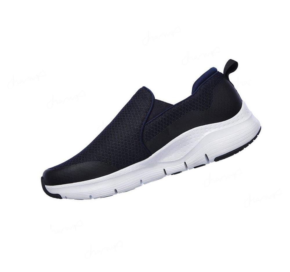 Zapatillas Para Caminar Skechers Arch Fit - Banlin Hombre Azul Marino | I0A3P_AR