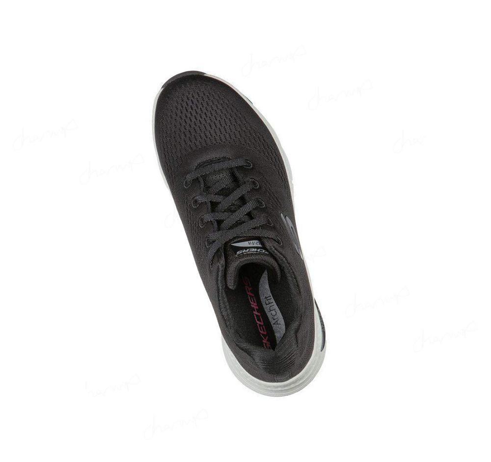 Zapatillas Para Caminar Skechers Arch Fit - Big Appeal Mujer Negras Blancas | T0AT0_AR