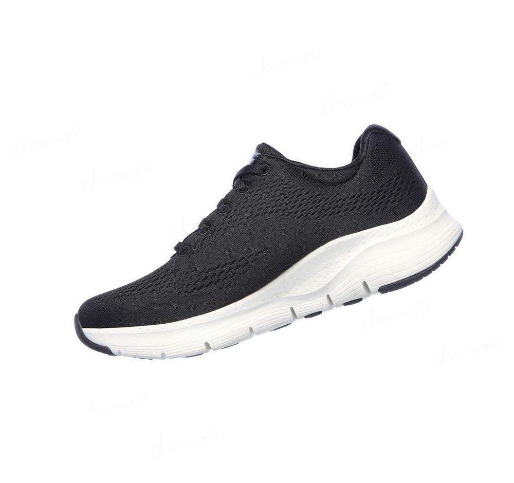 Zapatillas Para Caminar Skechers Arch Fit - Big Appeal Mujer Negras Blancas | T0AT0_AR