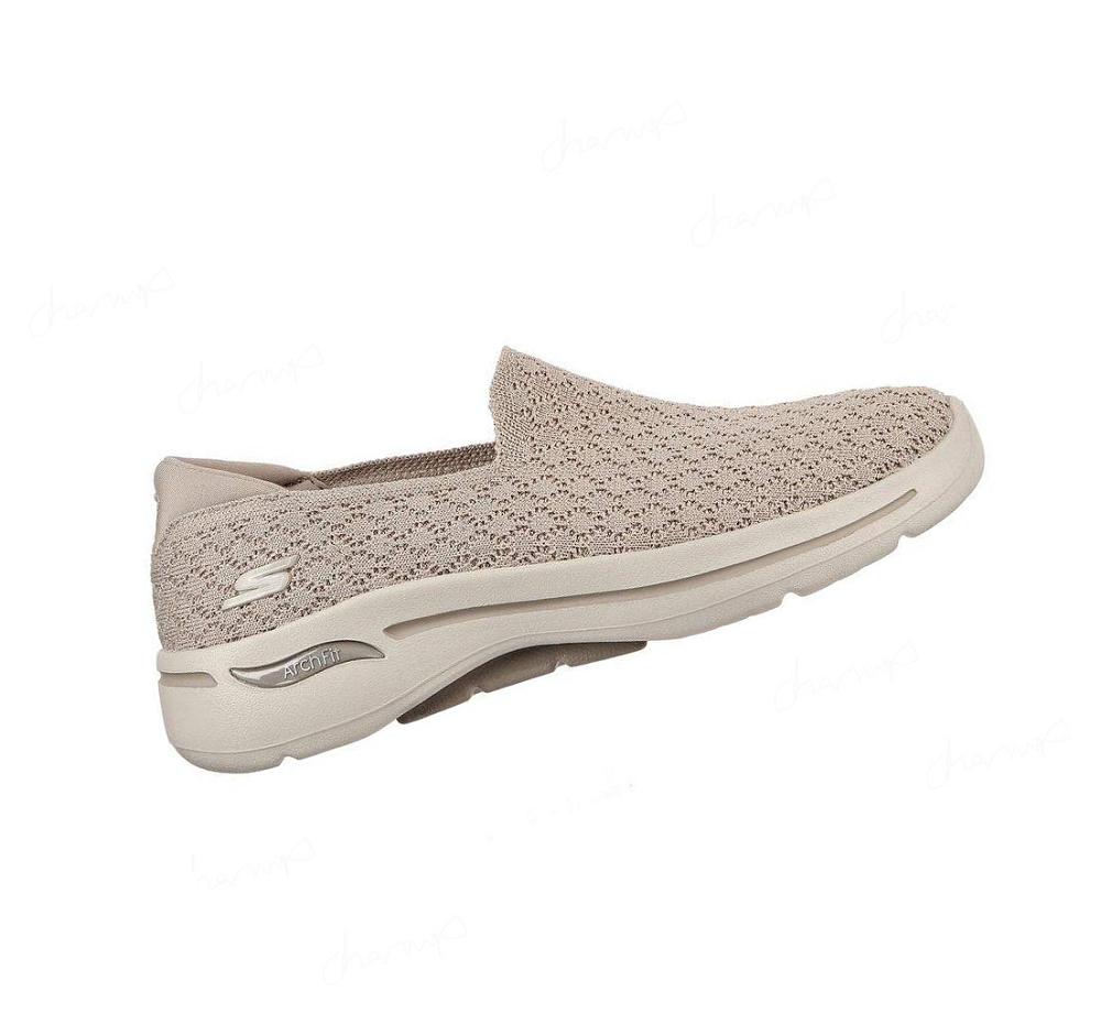 Zapatillas Para Caminar Skechers GO WALK Arch Fit Mujer Gris Marrones | 502AL_AR