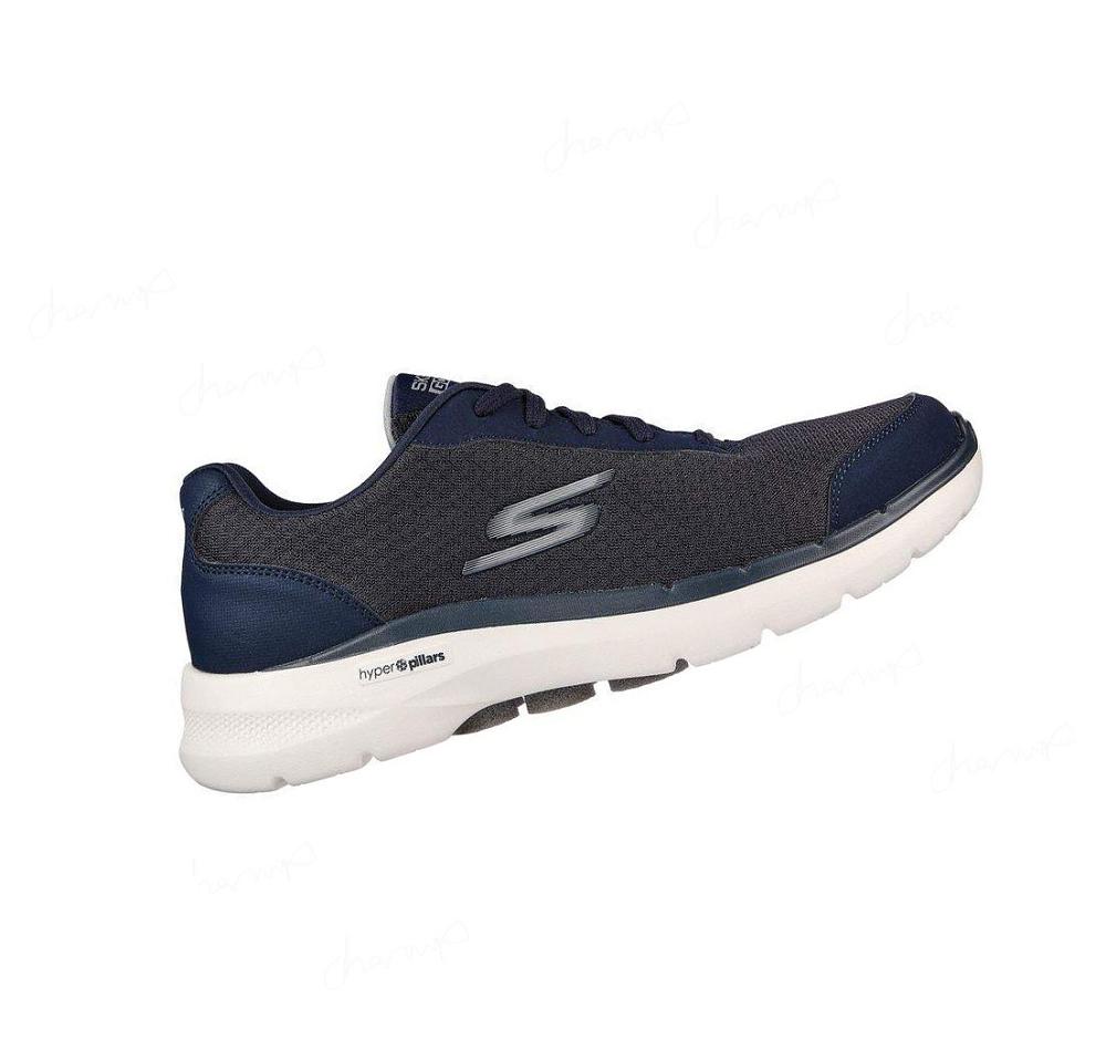 Zapatillas Para Caminar Skechers GO WALK 6 - Roca Hombre Azul Marino | 5039G_AR