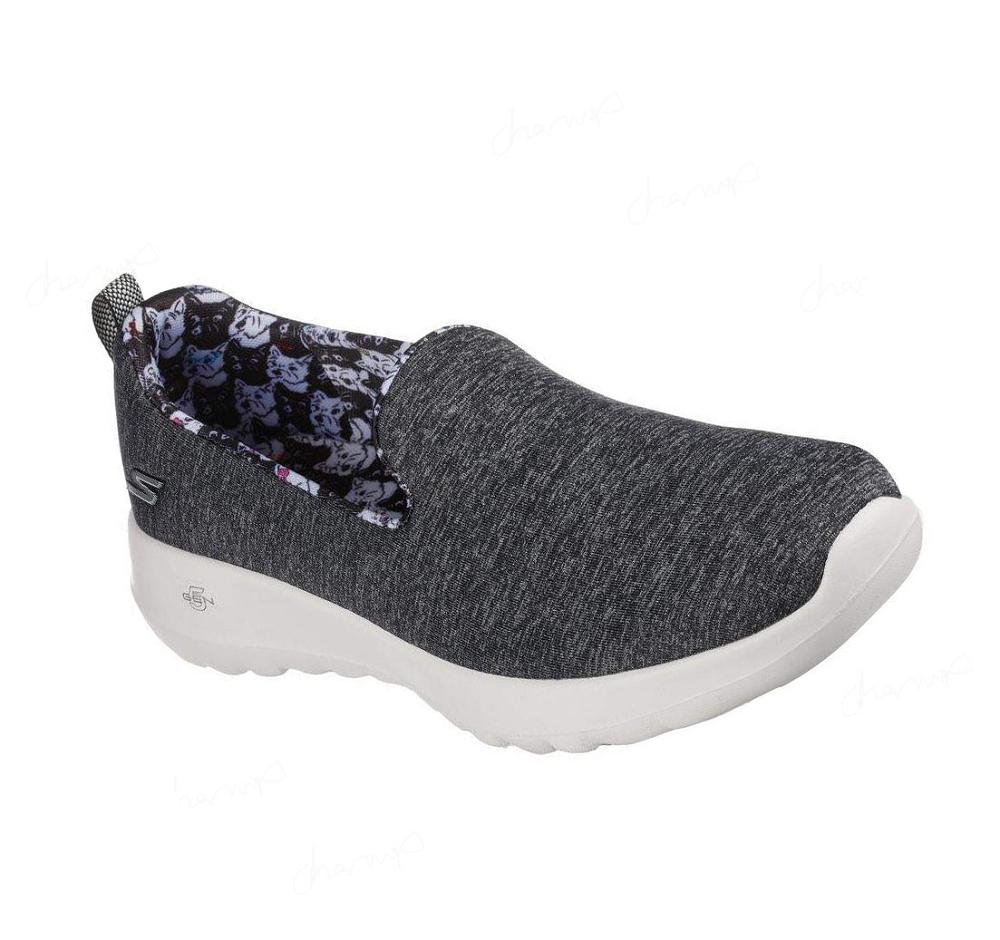 Zapatillas Para Caminar Skechers GO WALK Joy - Bella Yorkie Mujer Negras Blancas | 5063E_AR