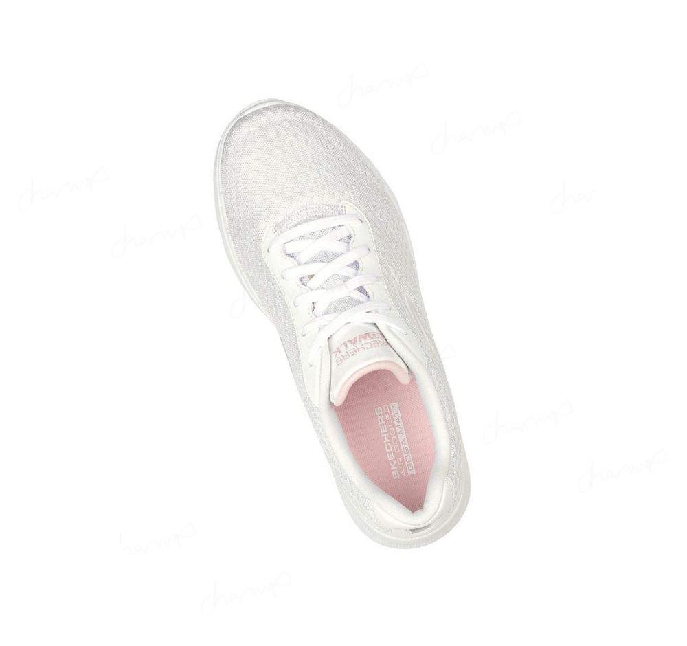 Zapatillas Para Caminar Skechers GO WALK 6 - Iconic Vision Mujer Blancas Rosas | 56A8L_AR