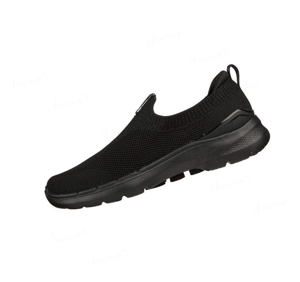 Zapatillas Para Caminar Skechers GO WALK 6 - Vibrant Smile Mujer Negras | 5898B_AR