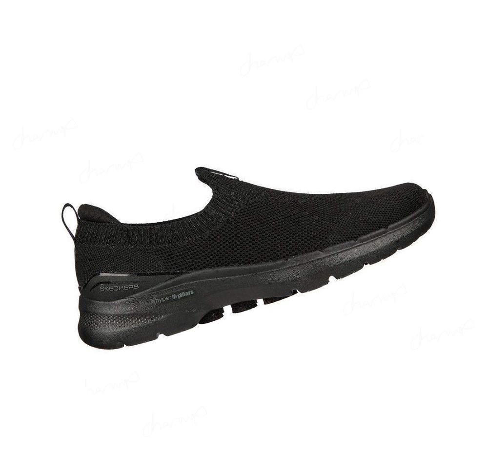 Zapatillas Para Caminar Skechers GO WALK 6 - Vibrant Smile Mujer Negras | 5898B_AR