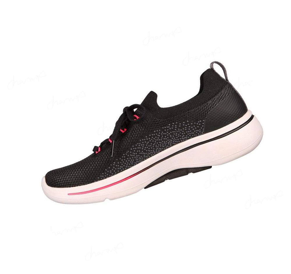 Zapatillas Para Caminar Skechers GO WALK Arch Fit - Clancy Mujer Negras Rosas | 59A8R_AR