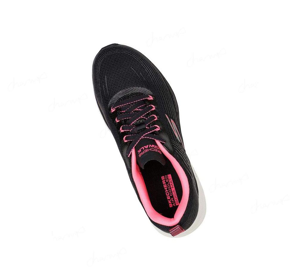 Zapatillas Para Caminar Skechers GO WALK 6 - Stunning Glow Mujer Negras Rosas | 5T23P_AR