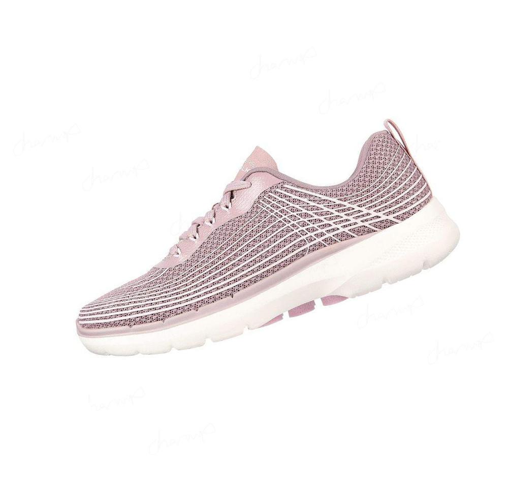 Zapatillas Para Caminar Skechers GO WALK 6 - Stunning Glow Mujer Moradas | 5TA8K_AR