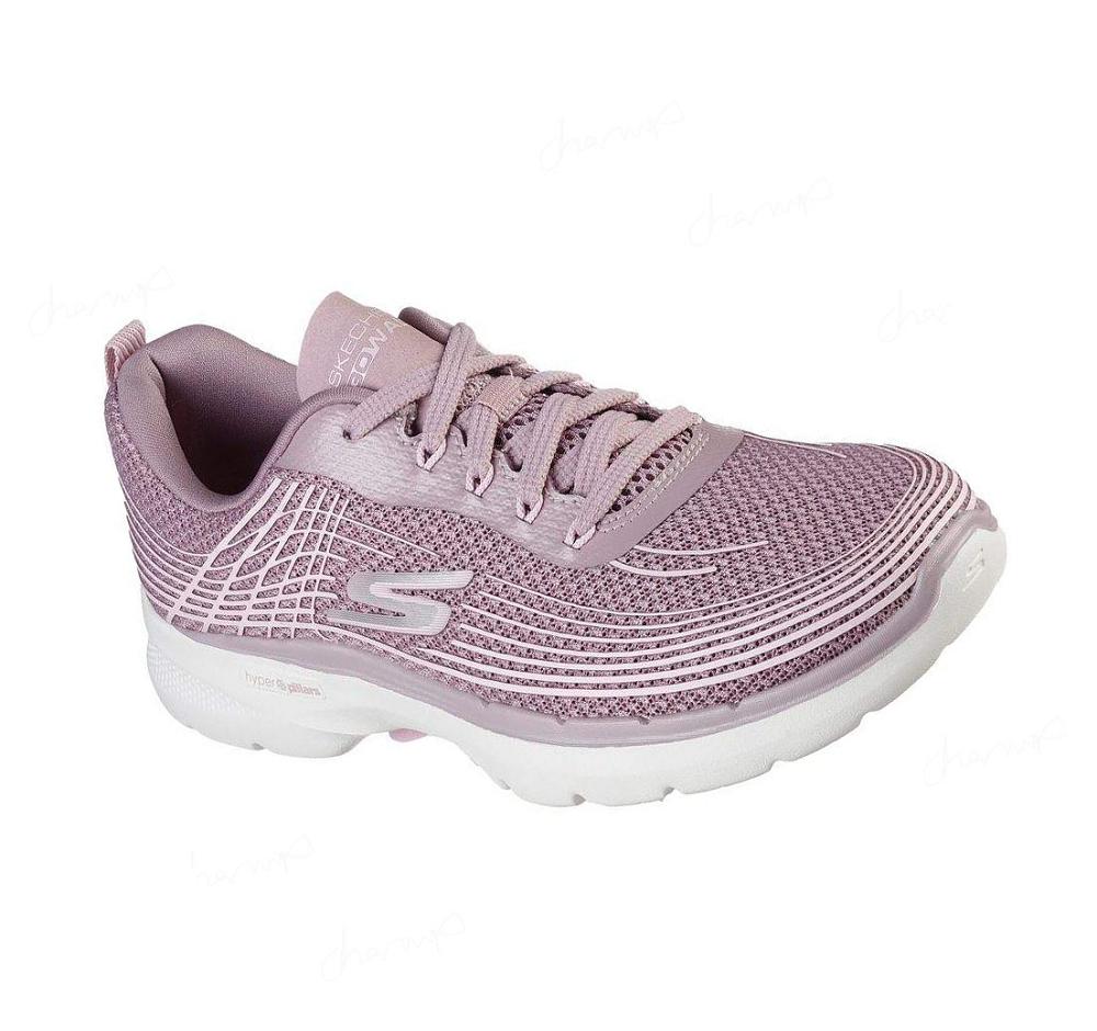 Zapatillas Para Caminar Skechers GO WALK 6 - Stunning Glow Mujer Moradas | 5TA8K_AR