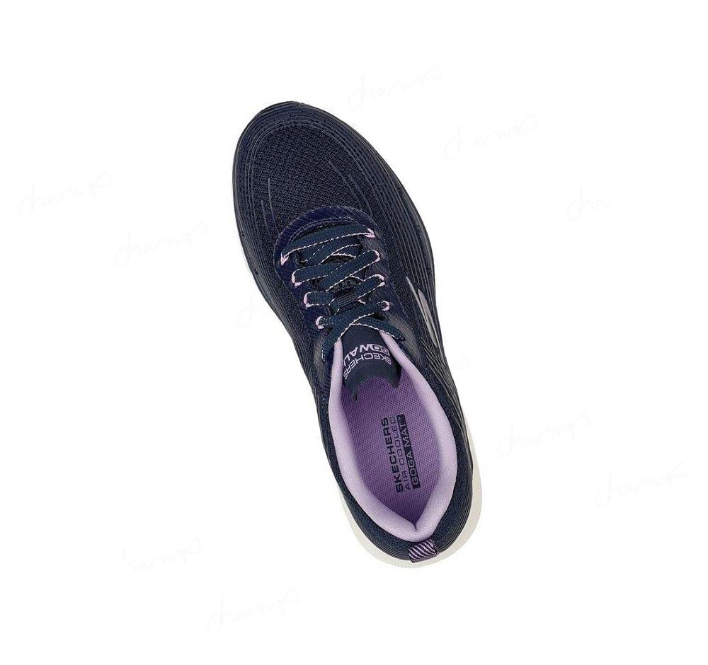 Zapatillas Para Caminar Skechers GO WALK 6 - Stunning Glow Mujer Azul Marino Lavanda | 5TT30_AR