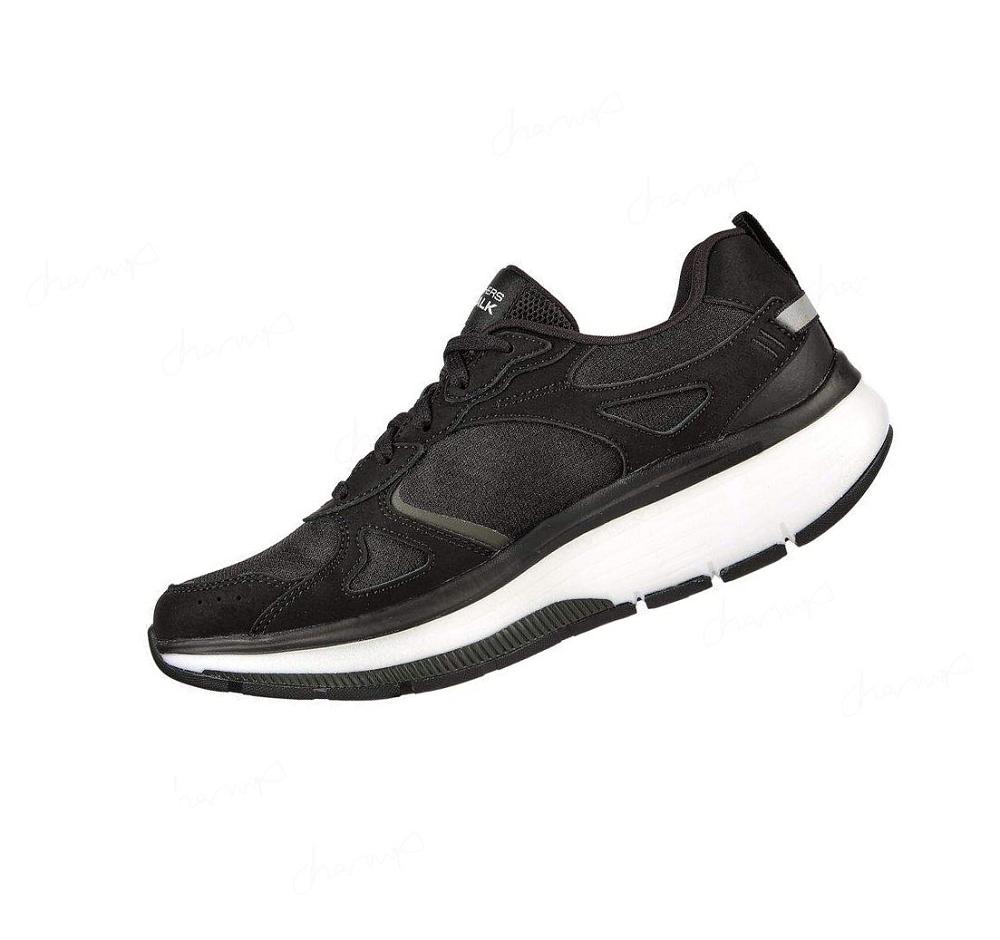 Zapatillas Para Caminar Skechers GO WALK Workout Walker Mujer Negras Blancas | 6098L_AR