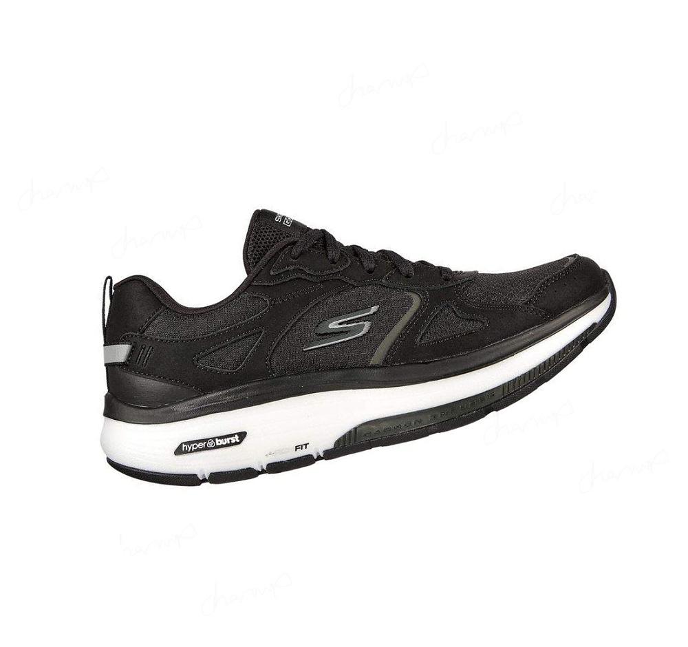 Zapatillas Para Caminar Skechers GO WALK Workout Walker Mujer Negras Blancas | 6098L_AR