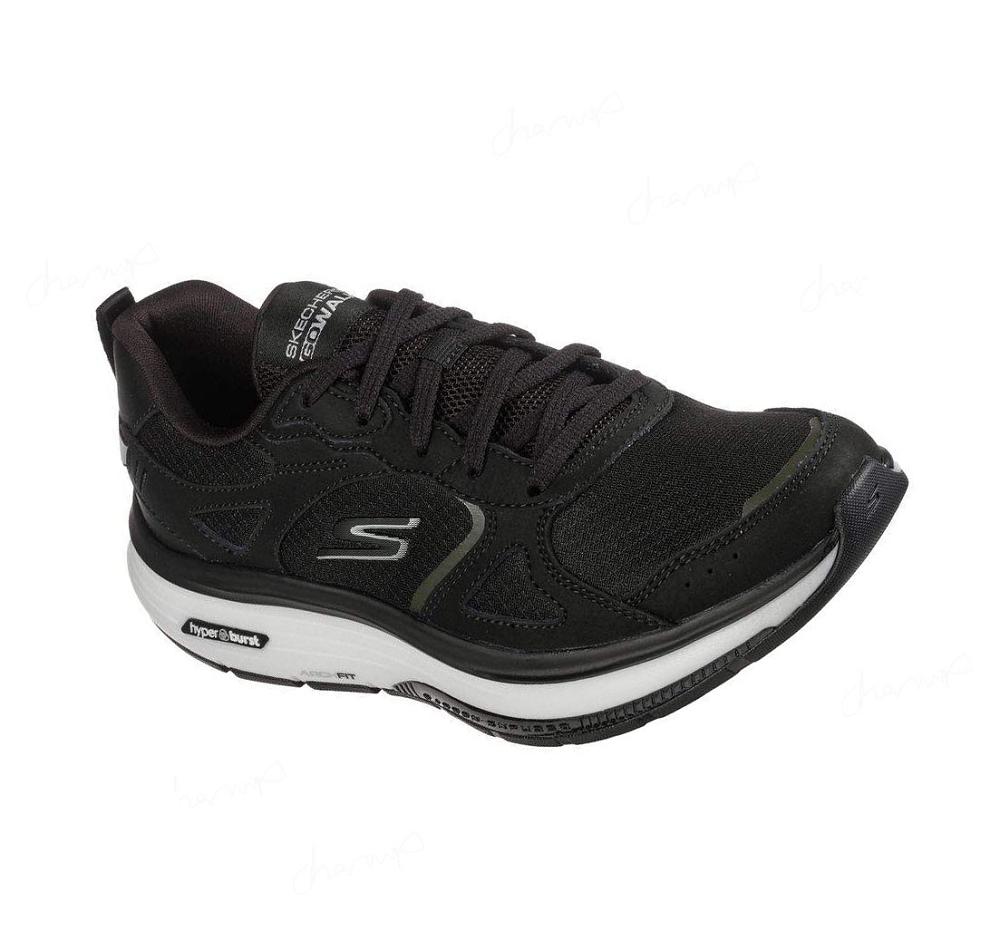 Zapatillas Para Caminar Skechers GO WALK Workout Walker Mujer Negras Blancas | 6098L_AR