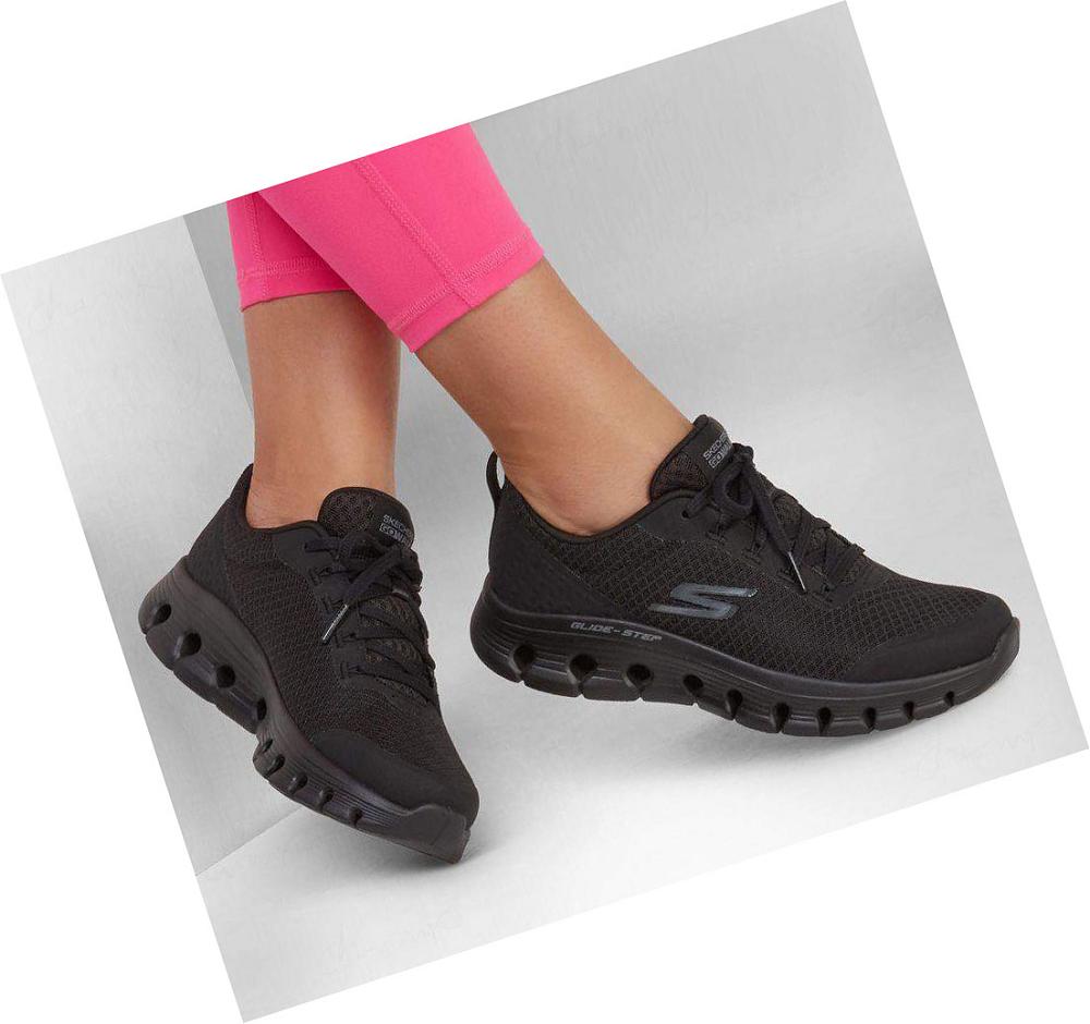 Zapatillas Para Caminar Skechers GO WALK Glide-Step Flex - Summer Charm Mujer Negras | 60A8C_AR