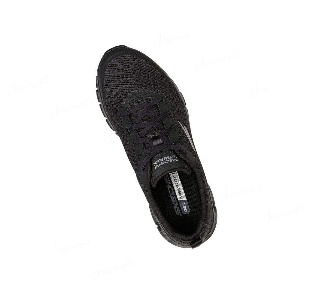 Zapatillas Para Caminar Skechers GO WALK Glide-Step Flex - Summer Charm Mujer Negras | 60A8C_AR