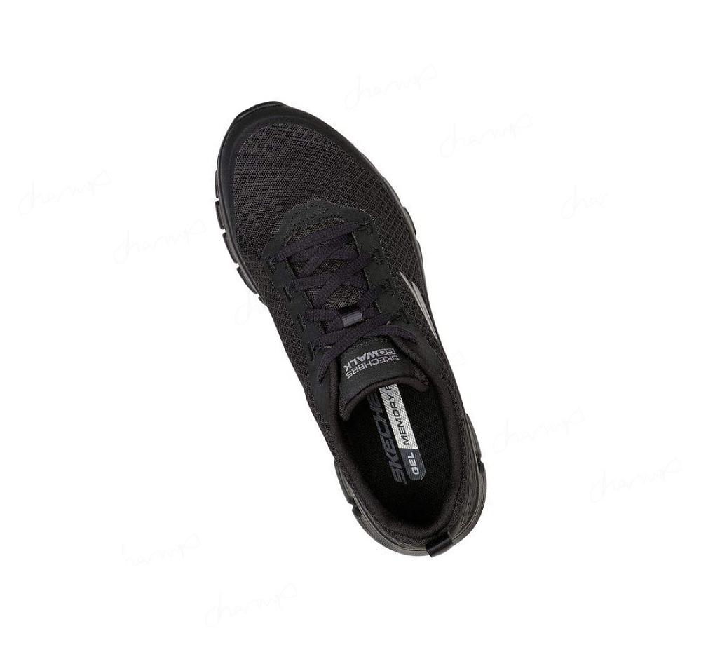 Zapatillas Para Caminar Skechers GO WALK Glide-Step Flex - Summer Charm Mujer Negras | 60T3B_AR