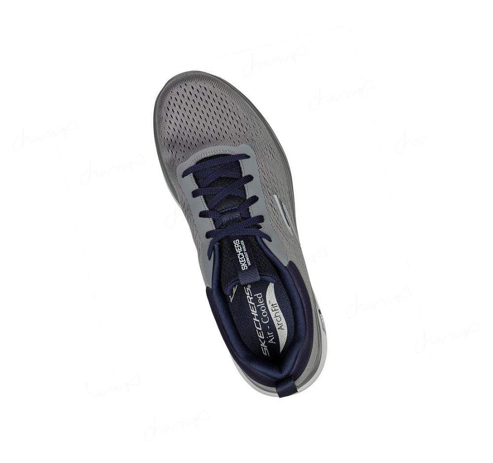 Zapatillas Para Caminar Skechers GO WALK Workout Walker - Outpace Hombre Gris Azul Marino | 6T12W_AR