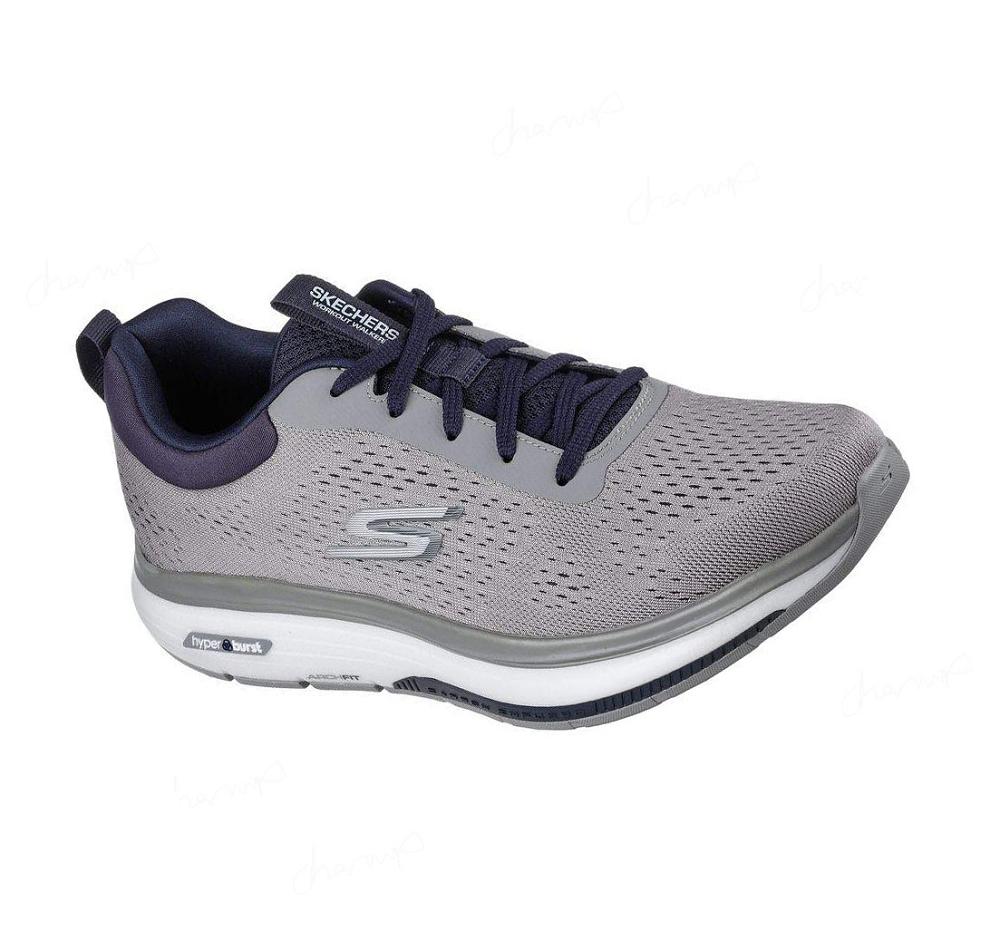 Zapatillas Para Caminar Skechers GO WALK Workout Walker - Outpace Hombre Gris Azul Marino | 6T12W_AR