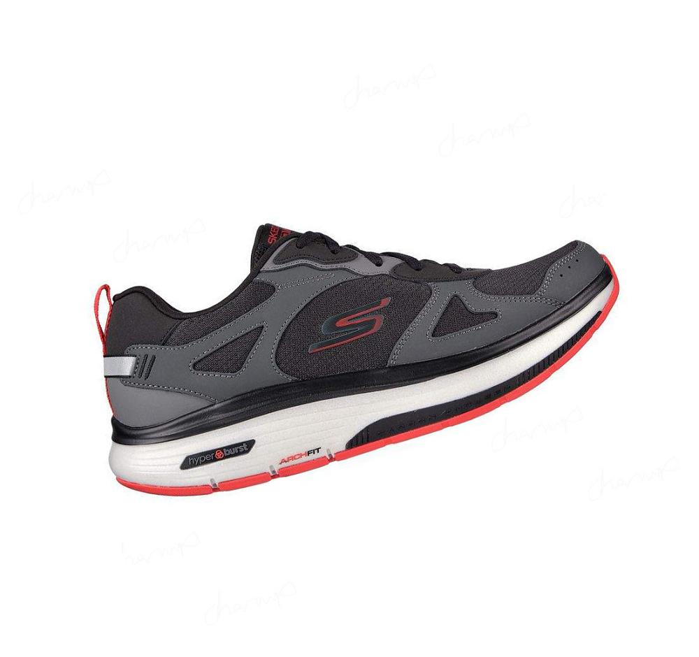 Zapatillas Para Caminar Skechers GO WALK Workout Walker Hombre Negras Gris | 6T3TP_AR