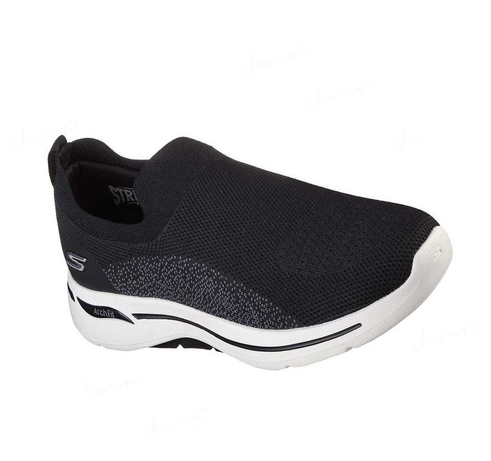 Zapatillas Para Caminar Skechers GO WALK Arch Fit - Seltos Hombre Negras Gris | 8062K_AR