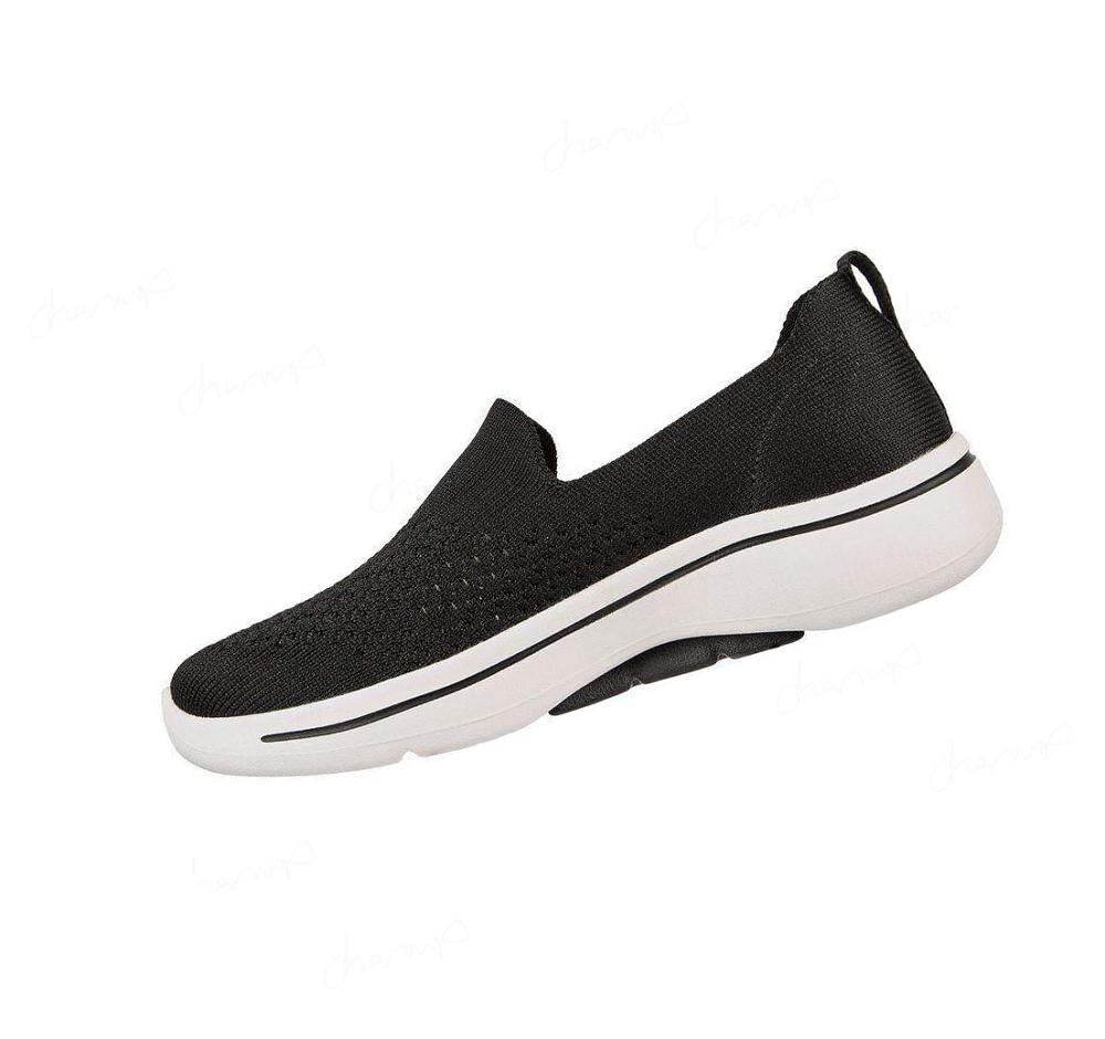 Zapatillas Para Caminar Skechers GO WALK Arch Fit - Delora Mujer Negras Blancas | A5880_AR