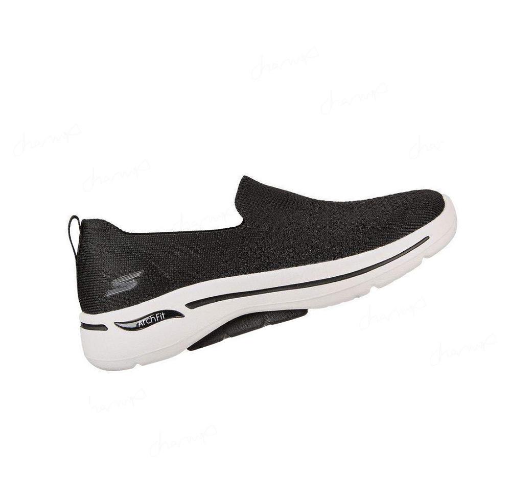 Zapatillas Para Caminar Skechers GO WALK Arch Fit - Delora Mujer Negras Blancas | A5880_AR